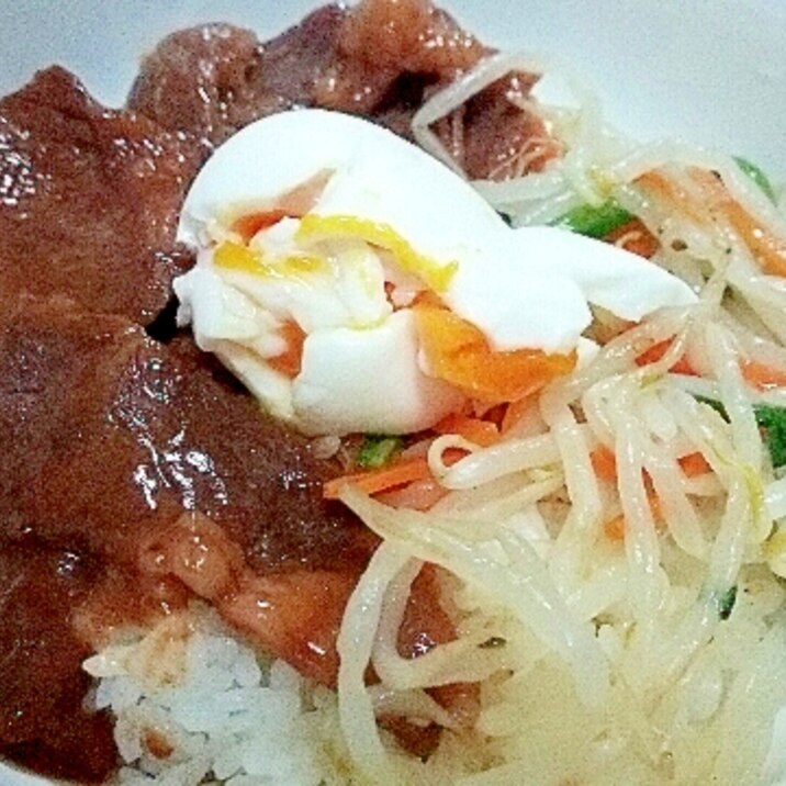 ビビンバ風焼き肉丼